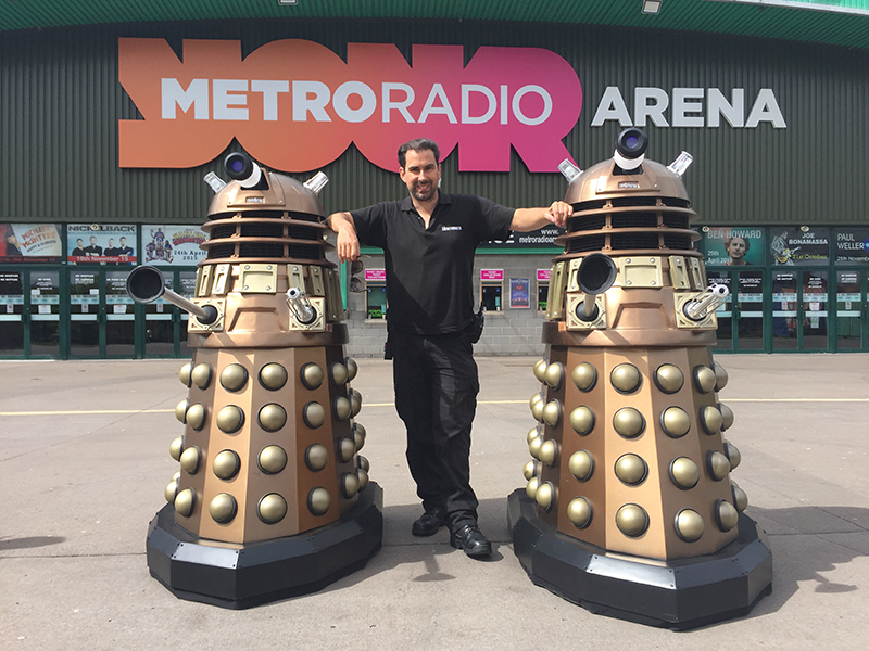 Flying Dalek Illusion - special effects props