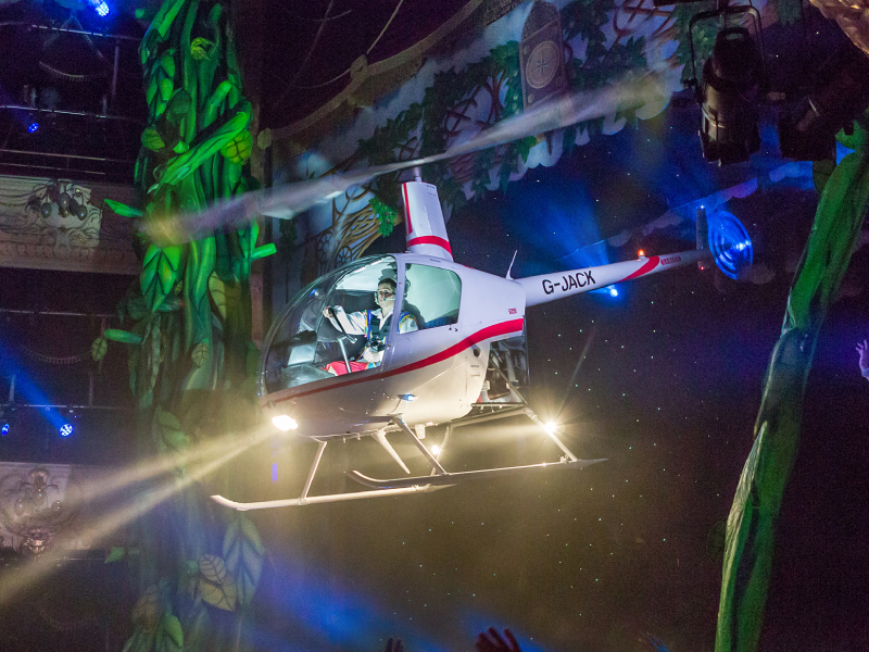 Flying Helicopter theatre special effects
